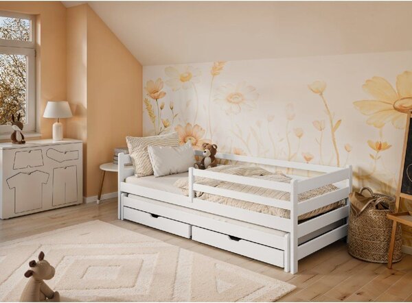 Legno Dětská rozkládací postel Habi bílá Rozměr (cm): 90x200