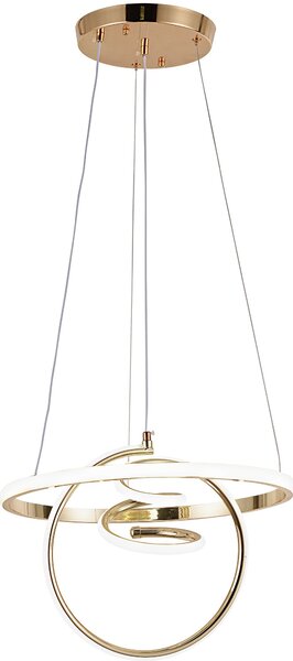 Toolight Toolight, LED závěsné svítidlo 3x20W, 4000K, G066-CP, zlatá lesklá, OSW-08699