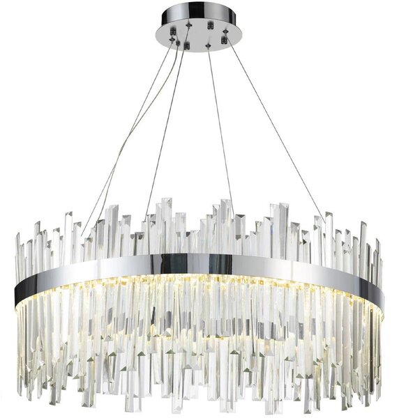 Toolight Toolight, LED stropní svítidlo 60cm, 58W, 4000K, APP1516-CP60, chromová, OSW-03264
