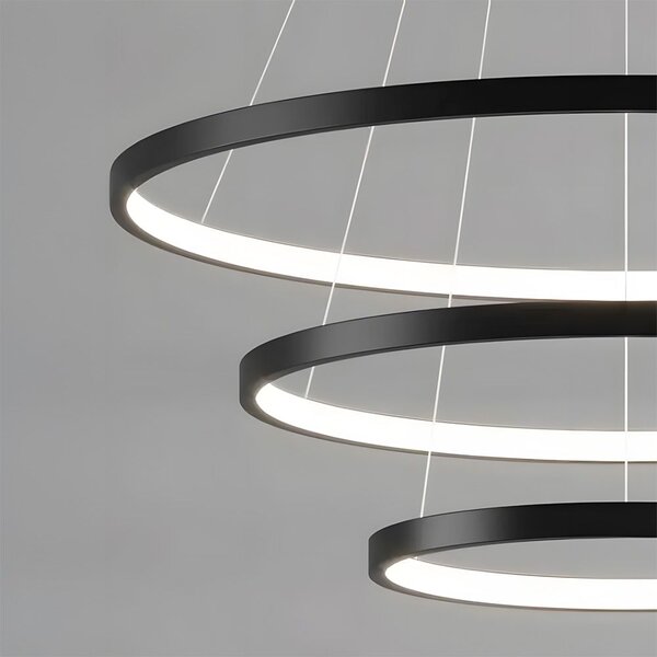 Toolight Toolight, LED stropní osvětlení 61cm, 80W, 3000K, LHJ013-CP3, černá, OSW-60007