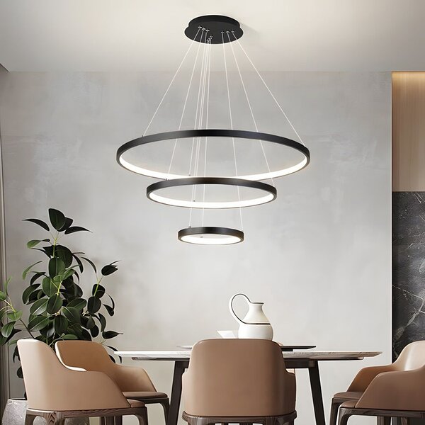 Toolight Toolight, LED stropní osvětlení 61cm, 80W, 3000K, LHJ013-CP3, černá, OSW-60007