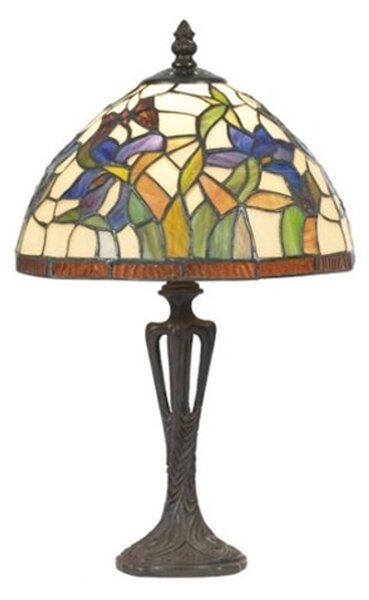 Diskrétní stolní lampa ELANDA, Tiffany styl 41 cm