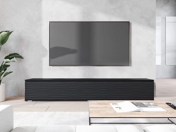 TV stolek s LED osvětlením 180 cm WILLA D - černý grafit 2