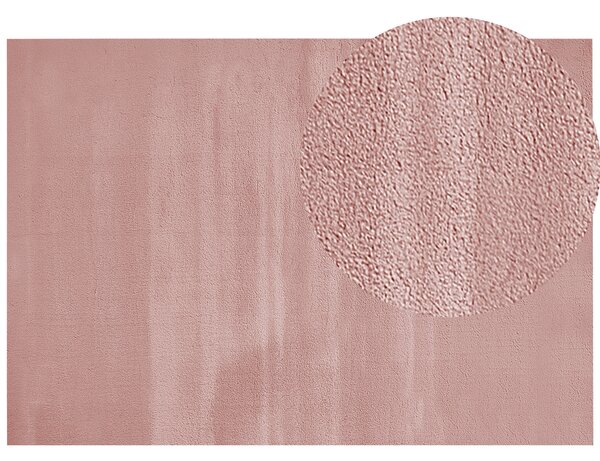 Koberec z umělé zaječí kožešiny 160 x 230 cm růžový MIRPUR