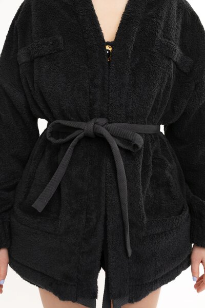 Lejaan Vanda Janda Short Coat S Antracitová