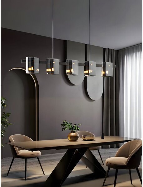 Toolight Stropní osvětlení Modern Black APP1706-5CP GREY