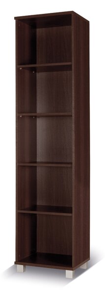 Úzký regál do obývacího pokoje ANDOVER - kaštan wenge