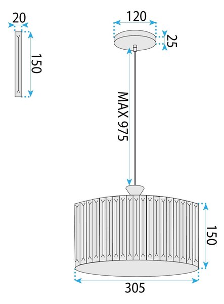 Toolight Rea, Lustr APP1651-6CP, OSW-01227