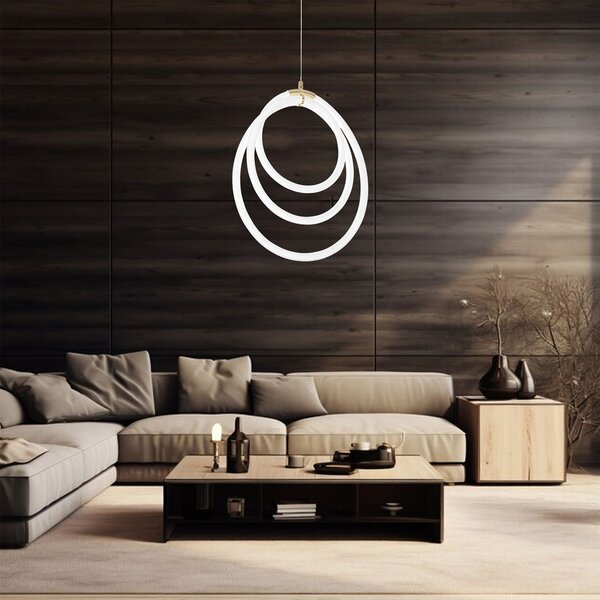 Toolight Designové LED osvětlení Circle G016-CP zlaté