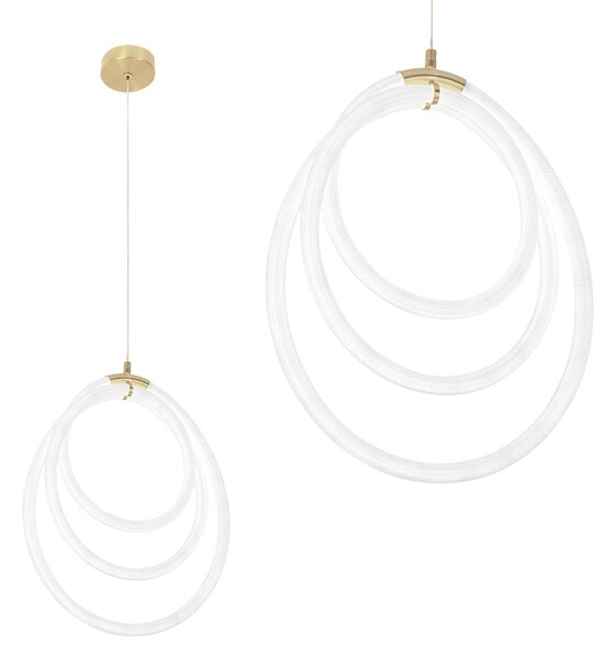 Toolight Designové LED osvětlení Circle G016-CP zlaté