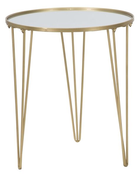 Kulatý odkládací stolek Mauro Ferretti Gori 50x58,5 cm, zlatá