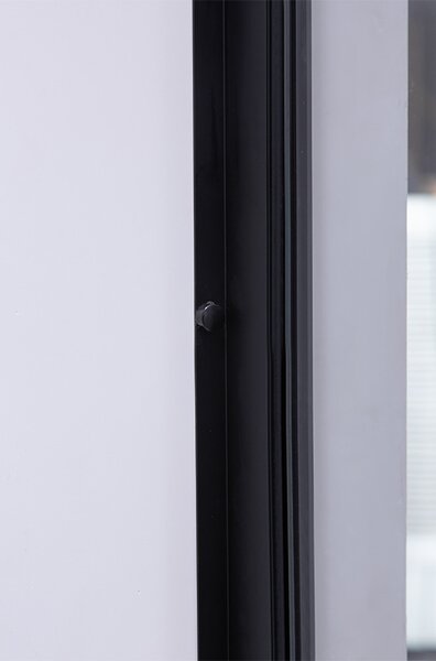 BPS-koupelny Sprchové dveře HYD-DN08 80 černá/transparent pro instalaci do niky - bez vaničky