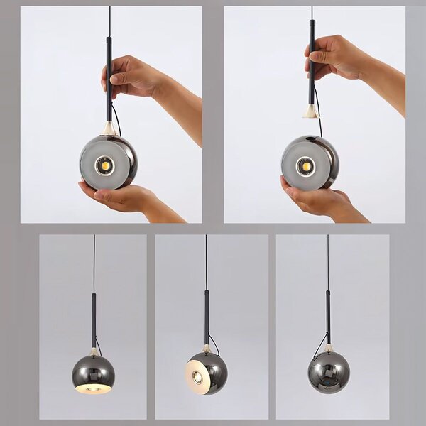 Toolight REA, LAMP LED G087-1CP BLACK CHROME, OSW-09704