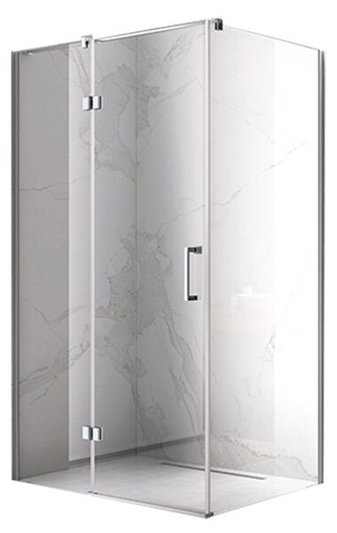 BPS-koupelny Obdélníkový sprchový kout HYD-OK02D 120x80 chrom/transparent - bez vaničky