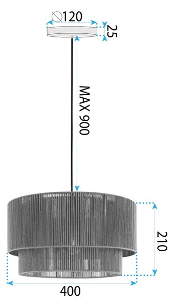 Toolight Rea, LAMP APP1836-1CP NATURE BLACK, OSW-00639