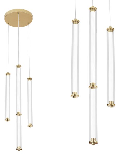 Toolight Moderní LED osvětlení TUBE G024-4CPR zlaté