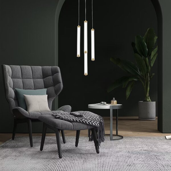 Toolight Moderní LED osvětlení TUBE G024-4CPR zlaté