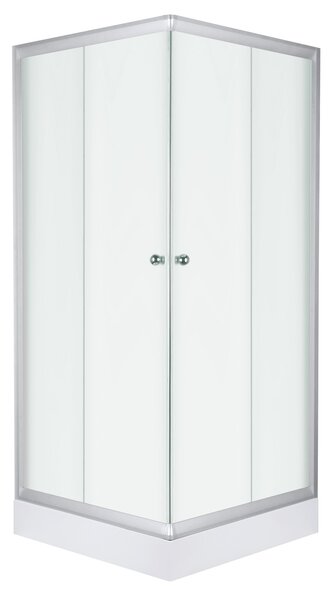 Novoterm Čtvercový sprchový kout NV-Pico 90x90 satén/transparent + vanička