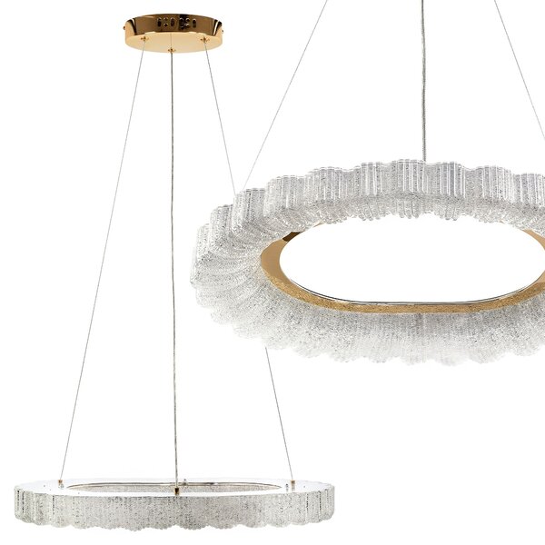 Toolight Toolight, LED závěsné svítidlo 60cm, 40W, 4000K, MS019-CP, růžové zlato, OSW-09631