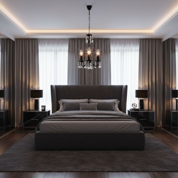 Toolight Rea, Stropní svítidlo EBT013-3CP BLACK, OSW-01248