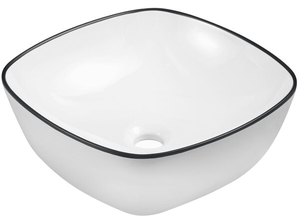 Novoterm Keramické umyvadlo na desku NV-KR-650 bílá/černá
