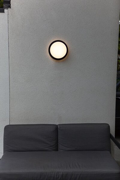 Lutec 5205801012 Goleta LED Nástěnné venkovní světlo | variabilní bílá | Černá | 24,3W