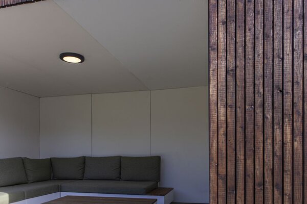 Lutec 6392202457 Kayah LED Stropní venkovní světlo | Teplá bílá | Šedá | 16,5W