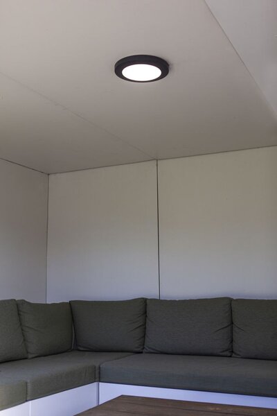 Lutec 6392202457 Kayah LED Stropní venkovní světlo | Teplá bílá | Šedá | 16,5W