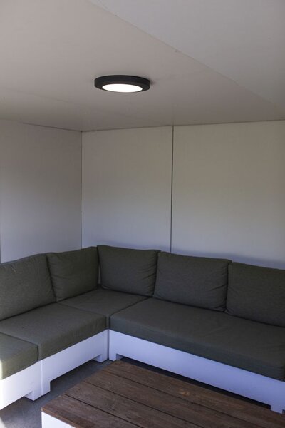 Lutec 6392202457 Kayah LED Stropní venkovní světlo | Teplá bílá | Šedá | 16,5W