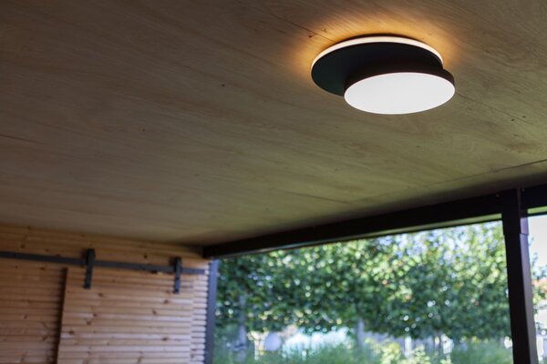 Lutec 5205801012 Goleta LED Nástěnné venkovní světlo | variabilní bílá | Černá | 24,3W