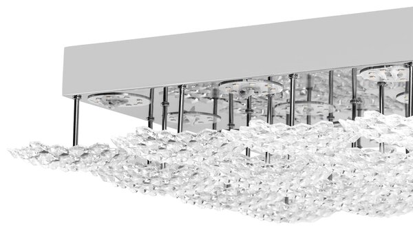 Toolight Stropní LED osvětlení Crystal Modern D2 MS015-C chrome