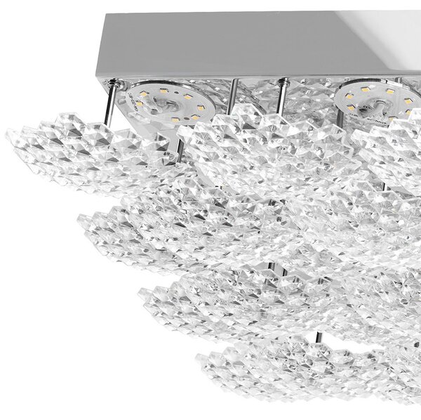 Toolight Stropní LED osvětlení Crystal Modern D2 MS015-C chrome