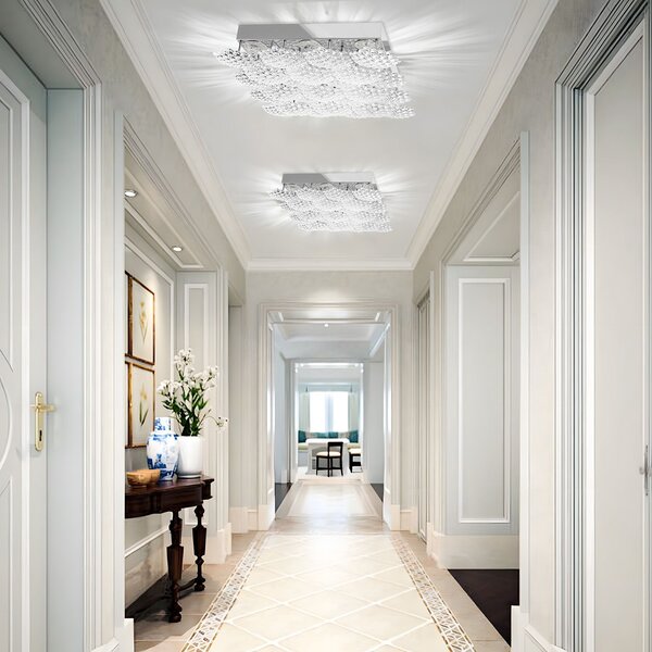 Toolight Stropní LED osvětlení Crystal Modern D2 MS015-C chrome