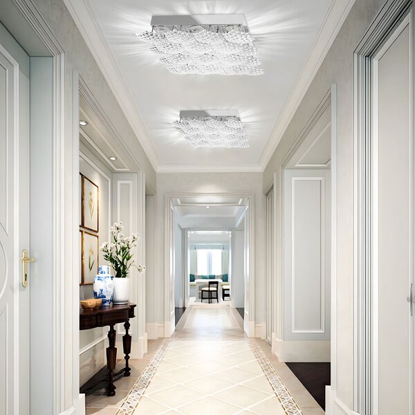 Toolight Stropní LED osvětlení Crystal Modern D2 MS015-C chrome
