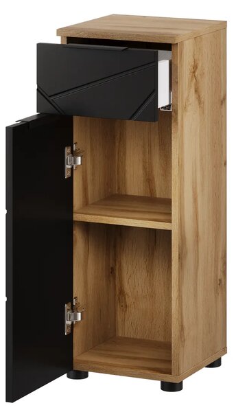 Szynaka Koupelnová skříňka Mazi 45 30 cm dub Wotan/černá