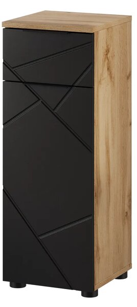 Szynaka Koupelnová skříňka Mazi 45 30 cm dub Wotan/černá