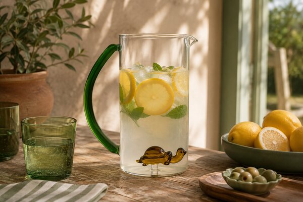 Ichendorf Milano designové džbány Animal Farm Turtle with Seagrass Jug