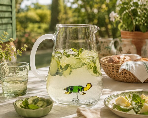 Ichendorf Milano designové džbány Animal Farm Green Turtle Jug