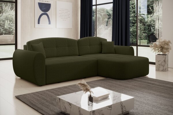 Designová sedací souprava HANELORA - khaki