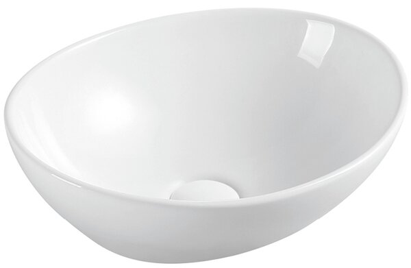 Hydroland Keramické umyvadlo na desku Jasmin 41x33,5 cm, bílé