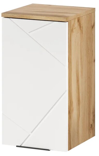 Szynaka Závěsná koupelnová skříňka Mazi 71 30 cm dub Wotan/bílá