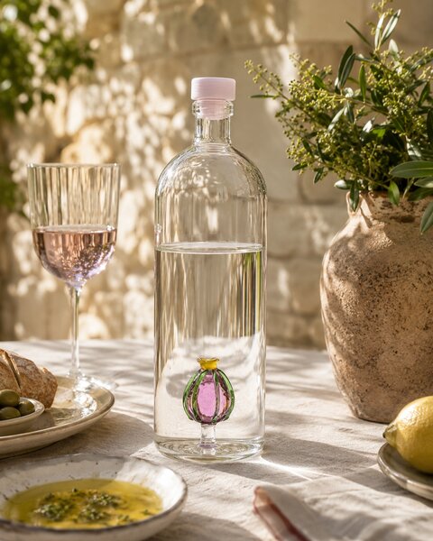 Ichendorf Milano designové karafy Desert Plants Bottle Cactus Pink Flower