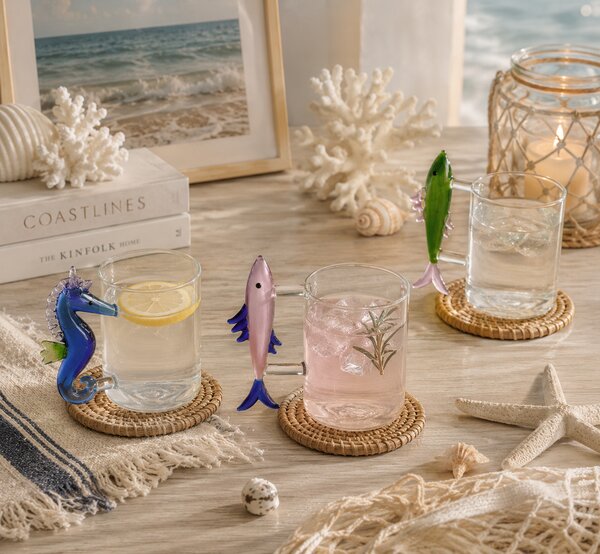 Ichendorf Milano designové šálky Marine Garden Mug Seahorse Fin Pink