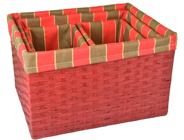 Vingo Úložný box červený Rozměry (cm): 22x16, v. 20 cm