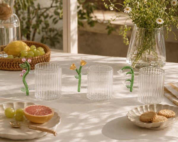 Ichendorf Milano designové šálky na čaj Botanica Optic Mug Amber Flower