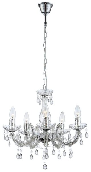 Toolight Závěsné osvětlení Retro D68 EBT001-5CP chrom