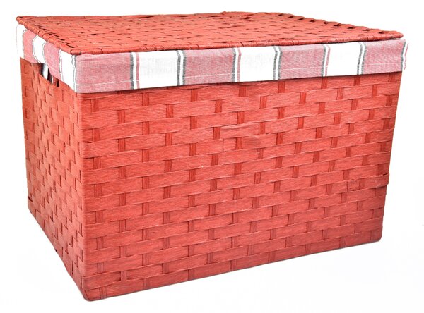 Vingo Úložný box s víkem červený Rozměry (cm): 32x21, v. 24