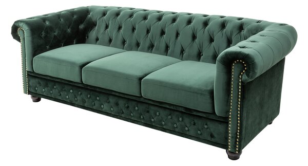 Sedačka CHESTERFIELD ZAMAT - zelená