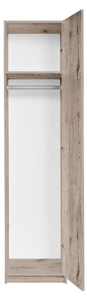 Úzká šatní skříň 45 cm FUNZA 1 - dub wellington