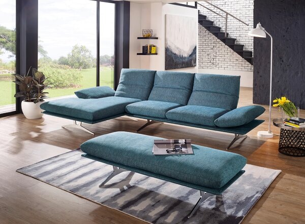 ROHOVÁ SEDAČKA, textil, světle šedá Koinor - Sedací soupravy